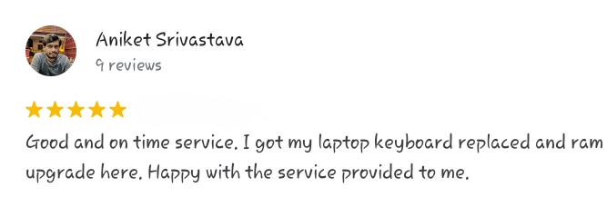 customer review 3 on google about our dell services in koramangala